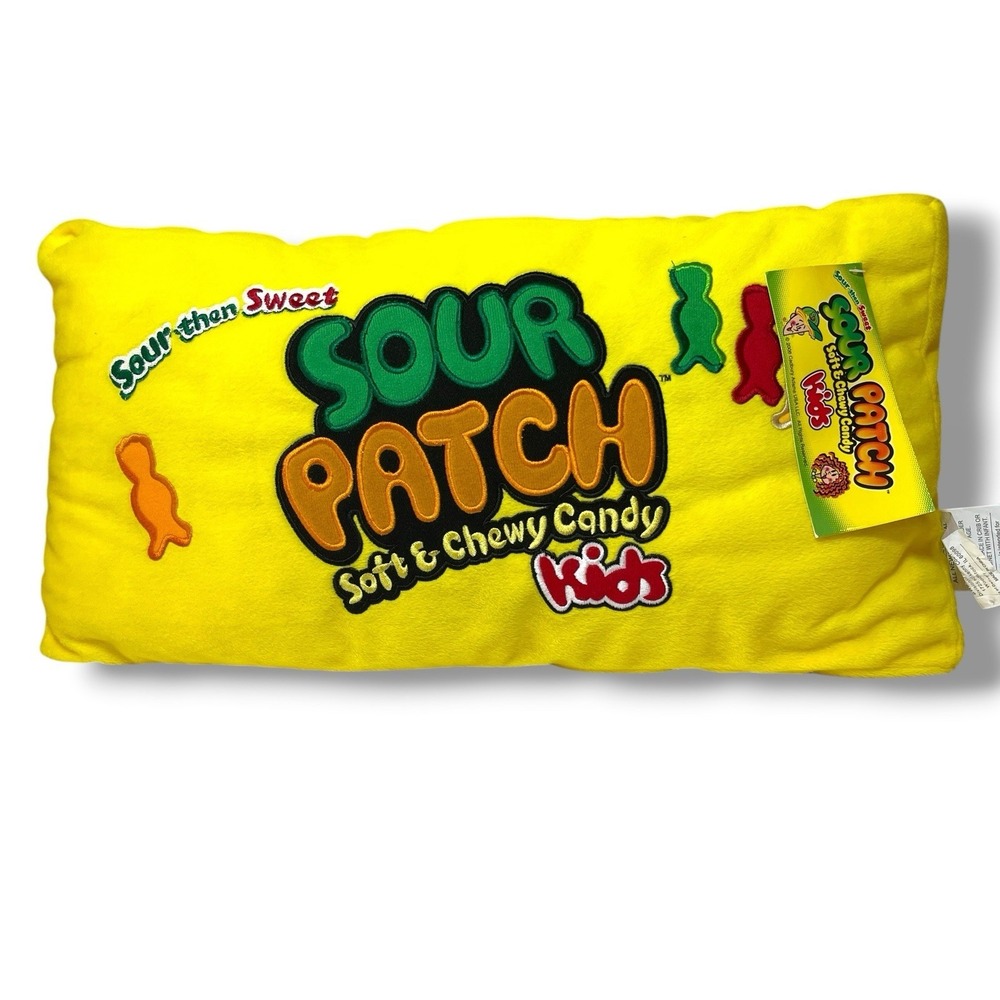 Sour Patch Kids Pillow Sweet Thang Senario Plush VTG Y2K New Old Stock 21" w Tag